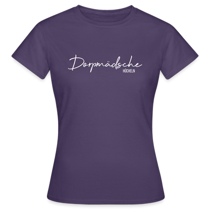 T-Shirt | Dorpmädsche Hücheln Klassik | Mädsche - Dunkellila