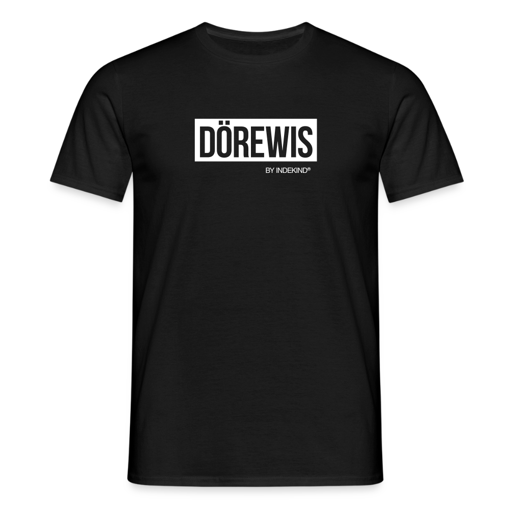 T-Shirt | Dörewis Klassik | Manns-Lüü - Schwarz