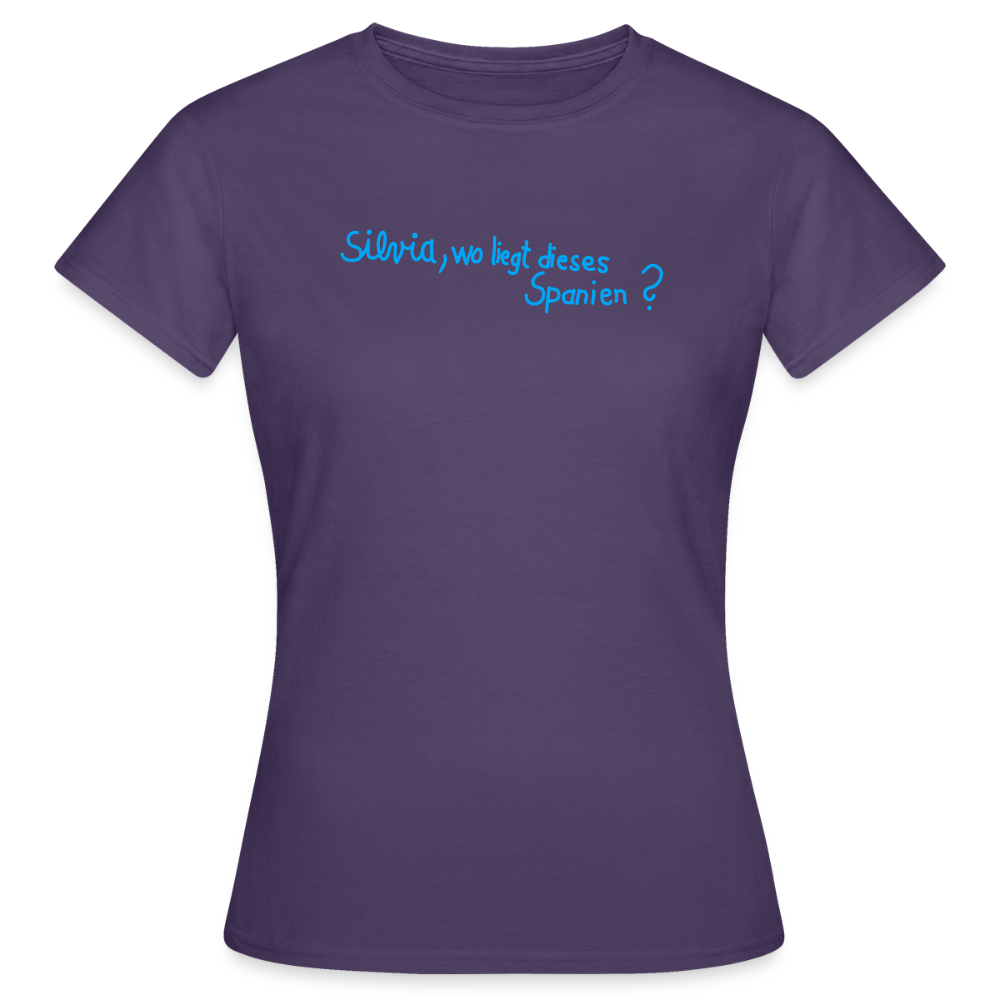 T-Shirt | Silvia, wo liegt... | Mädsche - Dunkellila