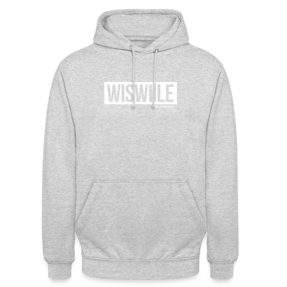 Hoodie | Wiswiile Klassik | Fü allemoole - Hellgrau meliert
