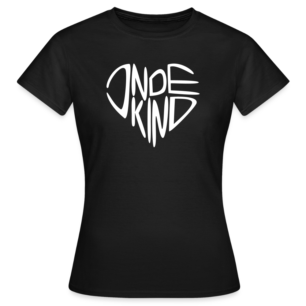 T-Shirt | Indekind Premium | Herz-Logo | Mädsche - Schwarz