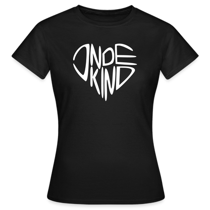 T-Shirt | Indekind Premium | Herz-Logo | Mädsche - Schwarz