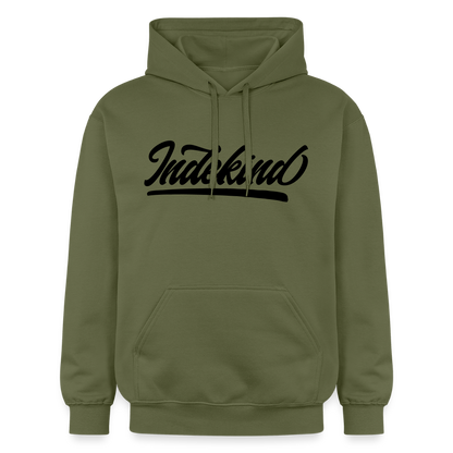 Hoodie | Indekind Premium | Manns-Lüü - Militärgrün