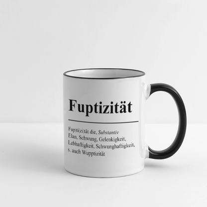 Tasse | Eischwiele Platt | Fuptizität - Weiß/Schwarz