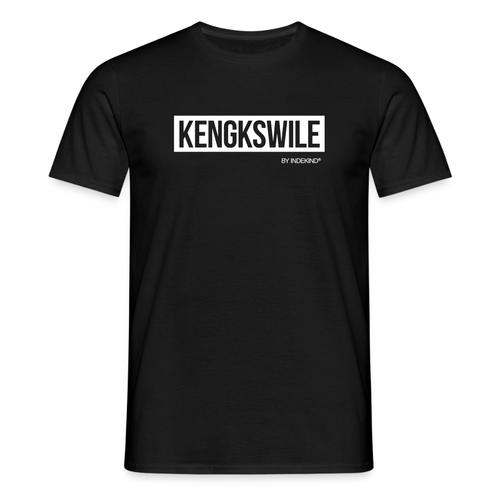 T-Shirt | Kengkswile Klassik | Manns-Lüü - Schwarz
