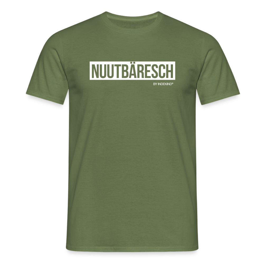 T-Shirt | Nuutbäresch Klassik | Manns-Lüü - Militärgrün