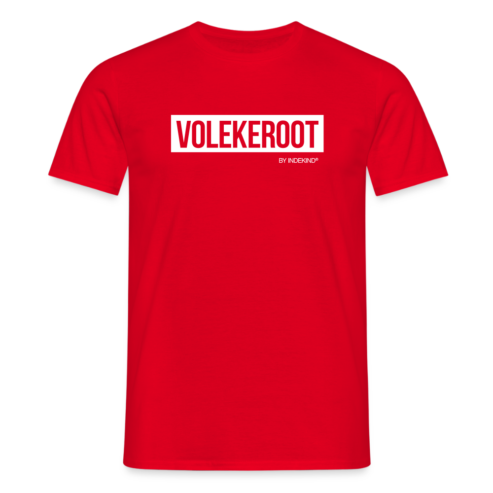 T-Shirt | Volekeroot Klassik | Manns-Lüü - Rot
