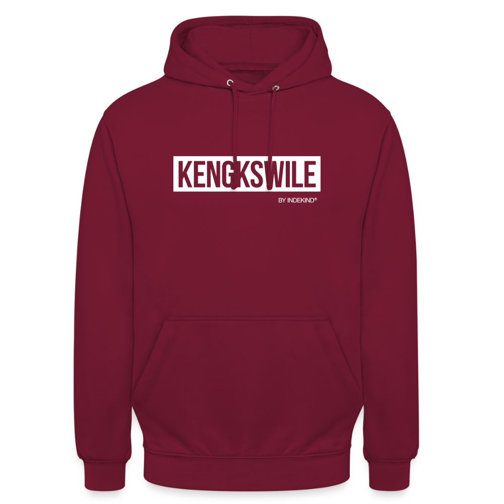 Hoodie | Kengkswile Klassik | Fü allemoole - Bordeaux