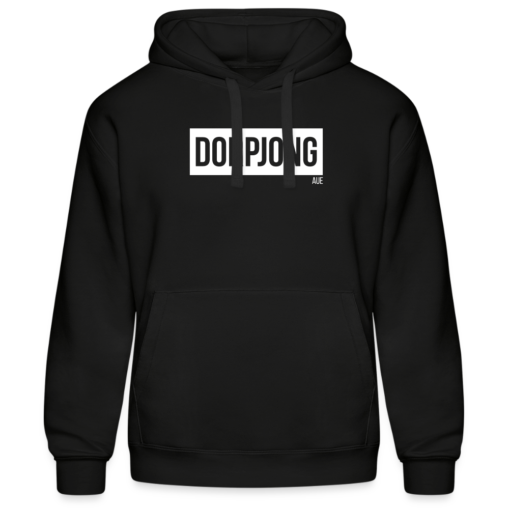 Hoodie | Dorpjong Aue Premium | Manns-Lüü - Schwarz
