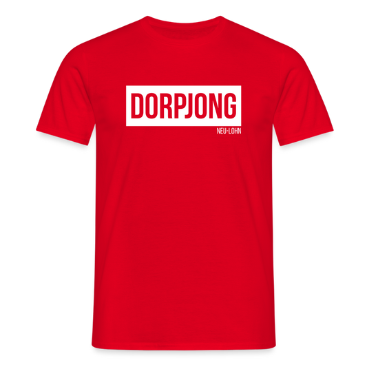 T-Shirt | Dorpjong Neu-Lohn Klassik | Manns-Lüü - Rot