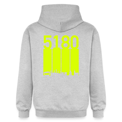 Hoodie | 5180 Skyline | Neon Jael | Fü allemoole - Hellgrau meliert
