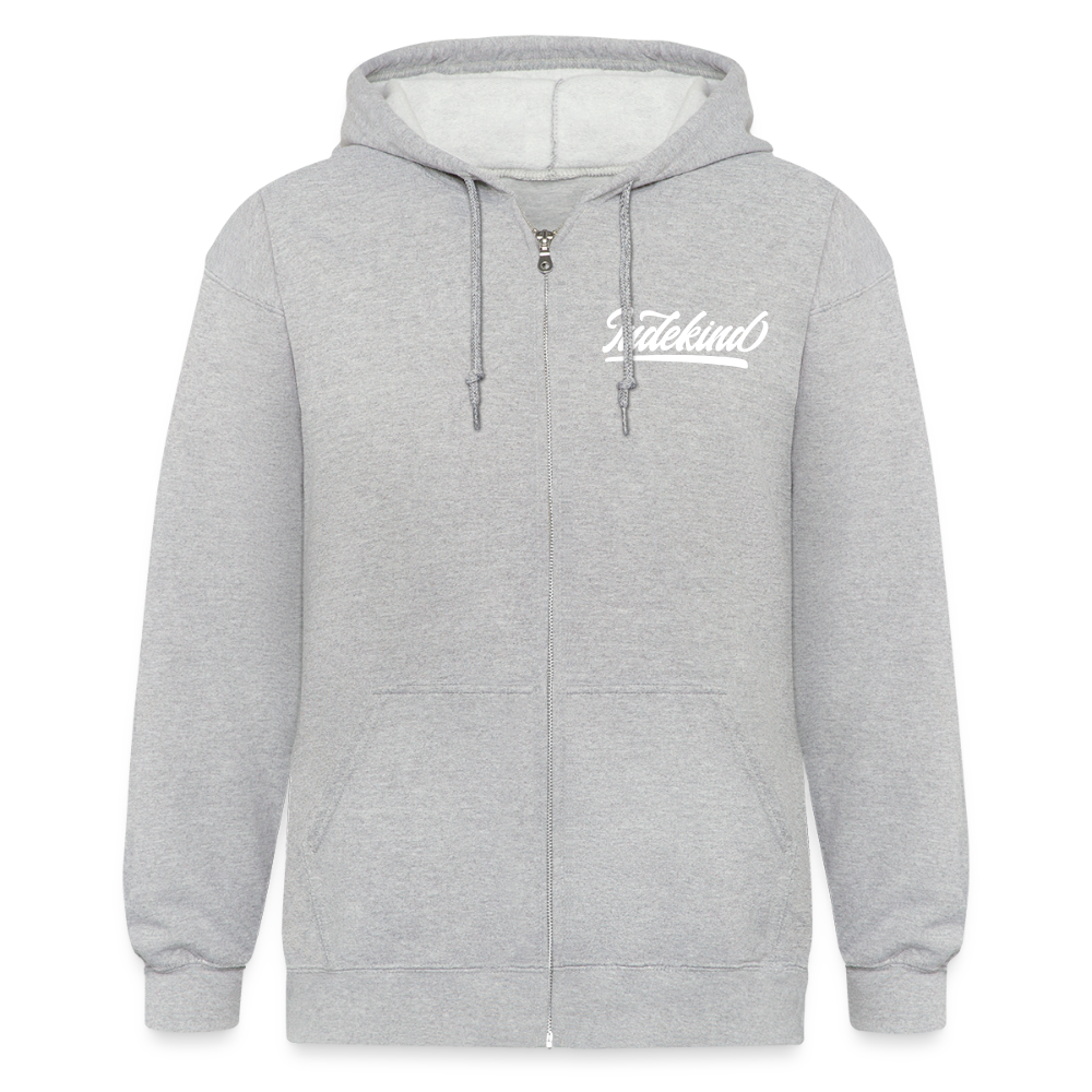 Zipper | Indekind Premium | Herz-Logo | Fü allemoole - Grau meliert