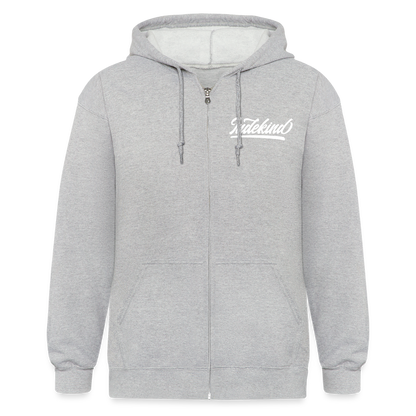 Zipper | Indekind Premium | Herz-Logo | Fü allemoole - Grau meliert