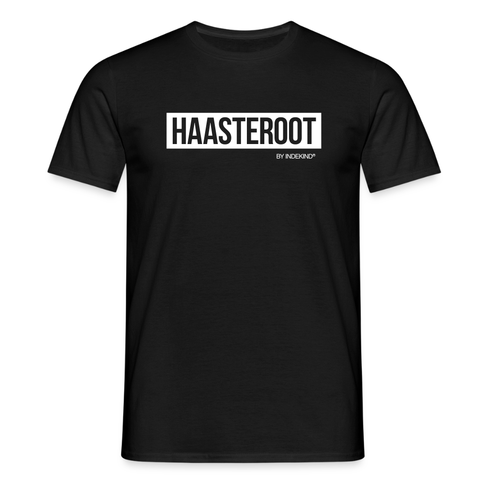 T-Shirt | Haasteroot Klassik | Manns-Lüü - Schwarz