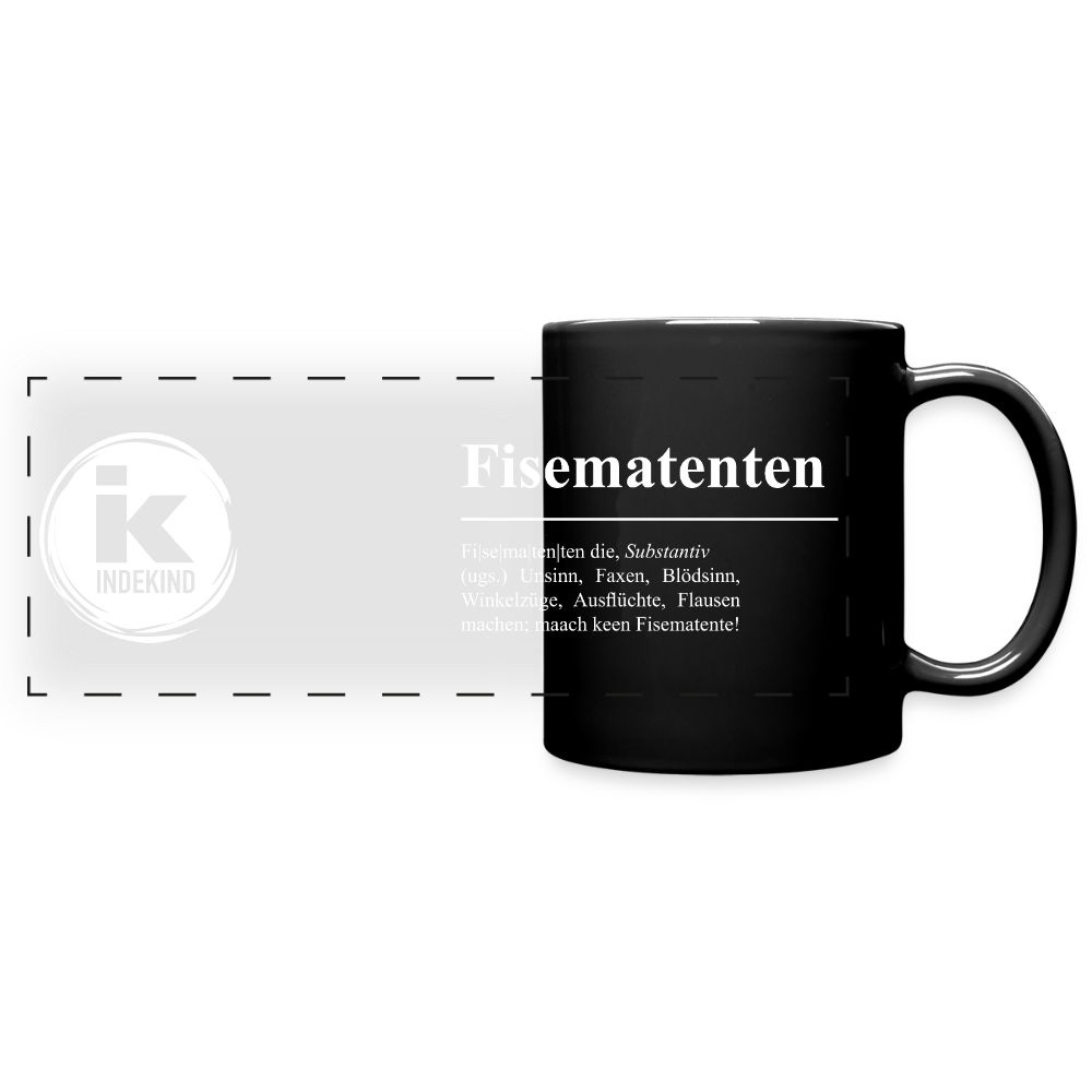 Tasse | Eischwiele Platt | Fisematenten - Schwarz