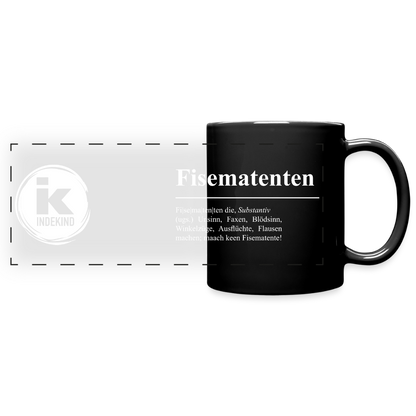 Tasse | Eischwiele Platt | Fisematenten - Schwarz