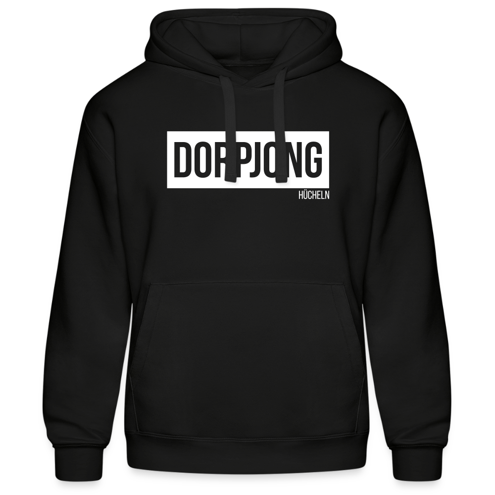 Hoodie | Dorpjong Hücheln Premium | Manns-Lüü - Schwarz