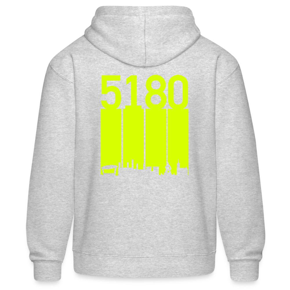 Hoodie | 5180 Skyline | Neon Jael | Fü allemoole - Grau meliert