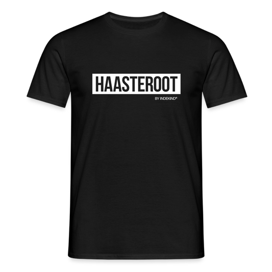 T-Shirt | Haasteroot Klassik | Manns-Lüü - Schwarz