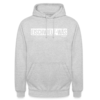 Hoodie | Eischwiele-Wäs Klassik | Fü allemoole - Hellgrau meliert