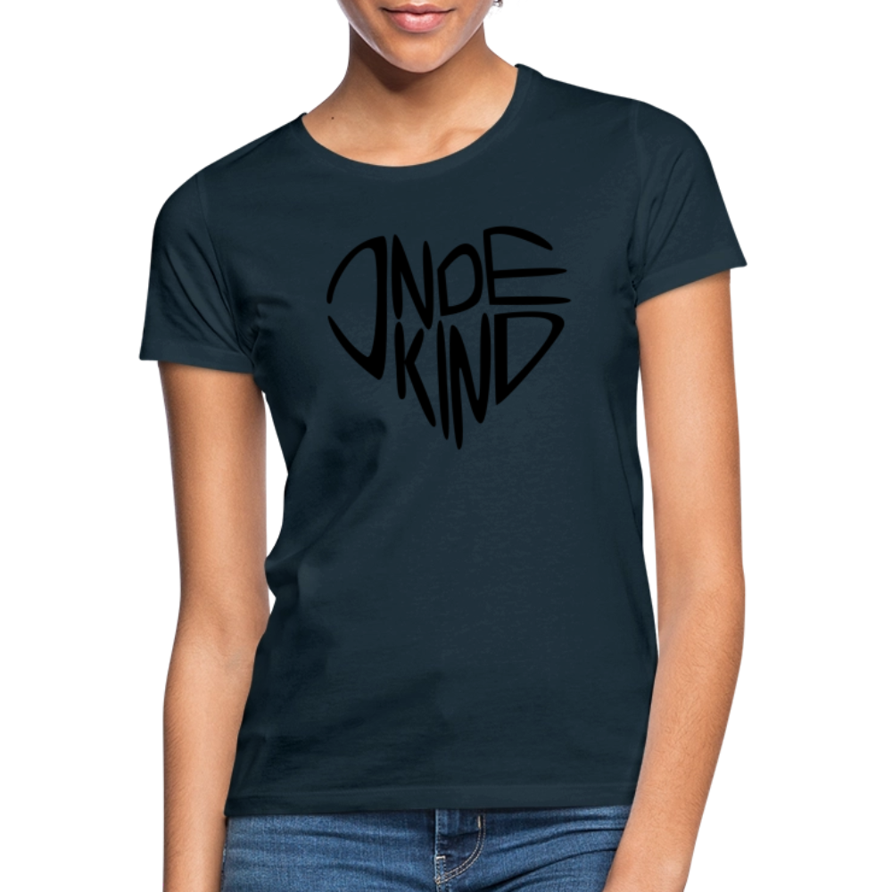 T-Shirt | Indekind Premium | Herz-Logo | Mädsche - Navy