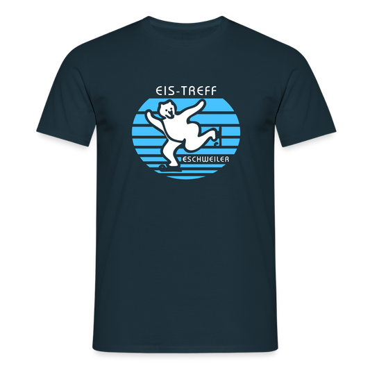 T-Shirt | Eistreff | Manns-Lüü - Navy