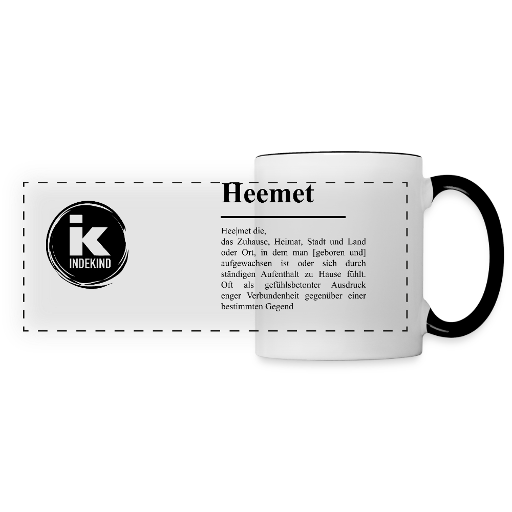 Tasse | Eischwiele Platt | Heemet - Weiß/Schwarz