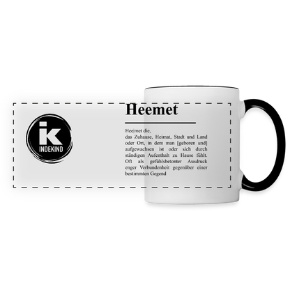 Tasse | Eischwiele Platt | Heemet - Weiß/Schwarz