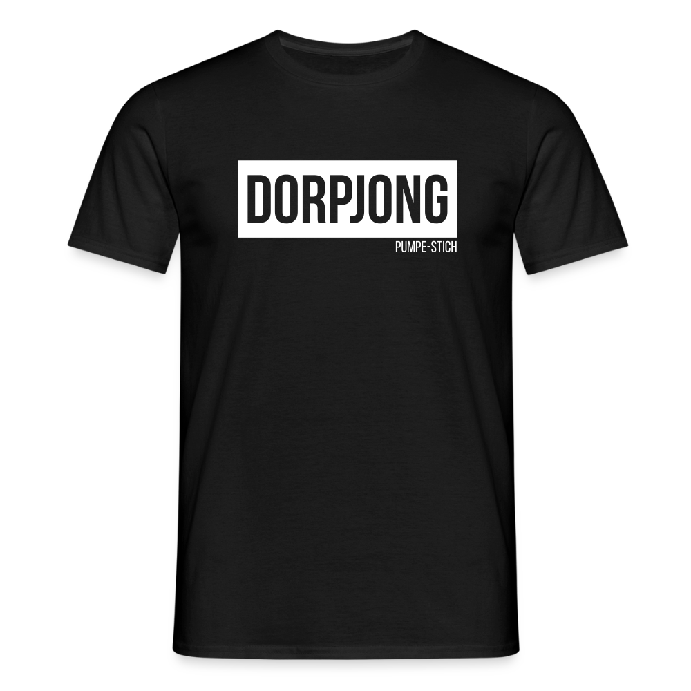 T-Shirt | Dorpjong Pumpe-Stich Klassik | Manns-Lüü - Schwarz