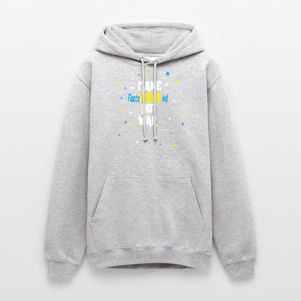 Hoodie | Fastelovend | Fü allemoole - Hellgrau meliert