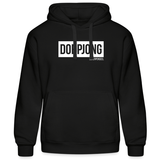 Hoodie | Dorpjong Scherpenseel Premium | Manns-Lüü - Schwarz