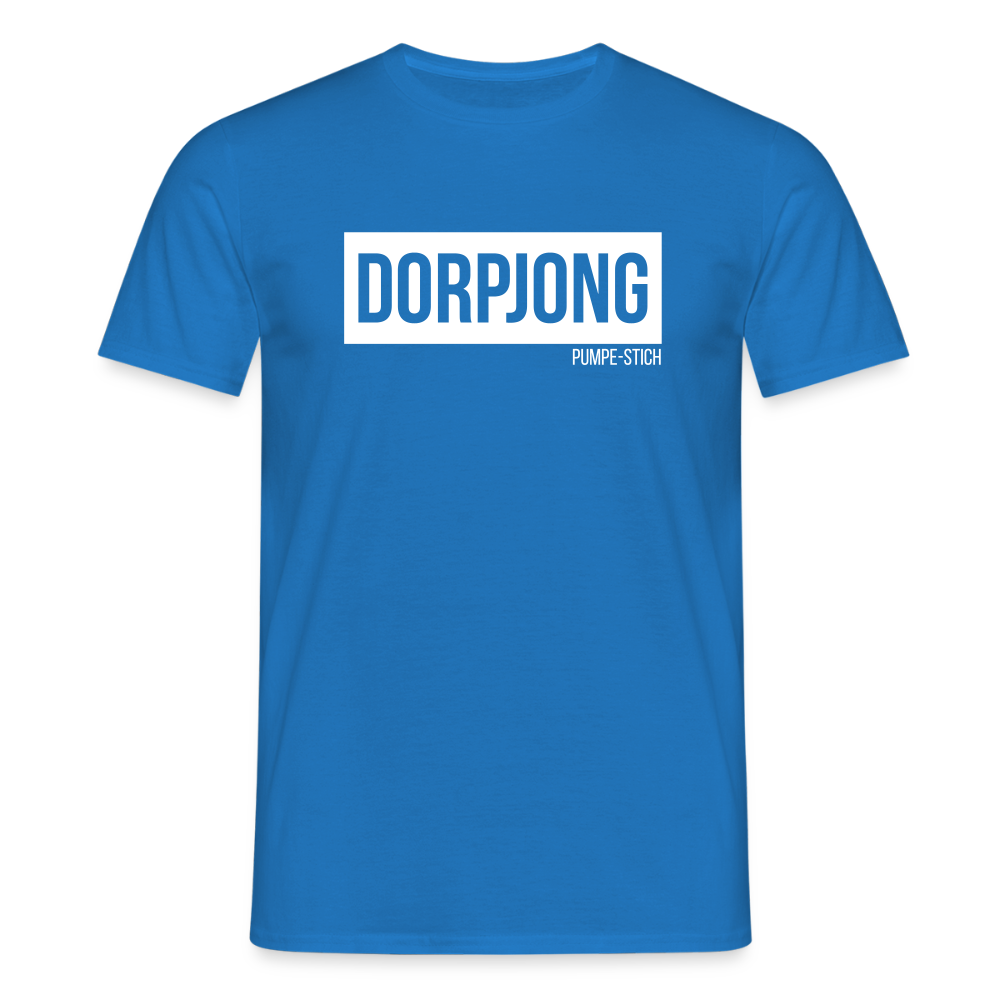 T-Shirt | Dorpjong Pumpe-Stich Klassik | Manns-Lüü - Royalblau