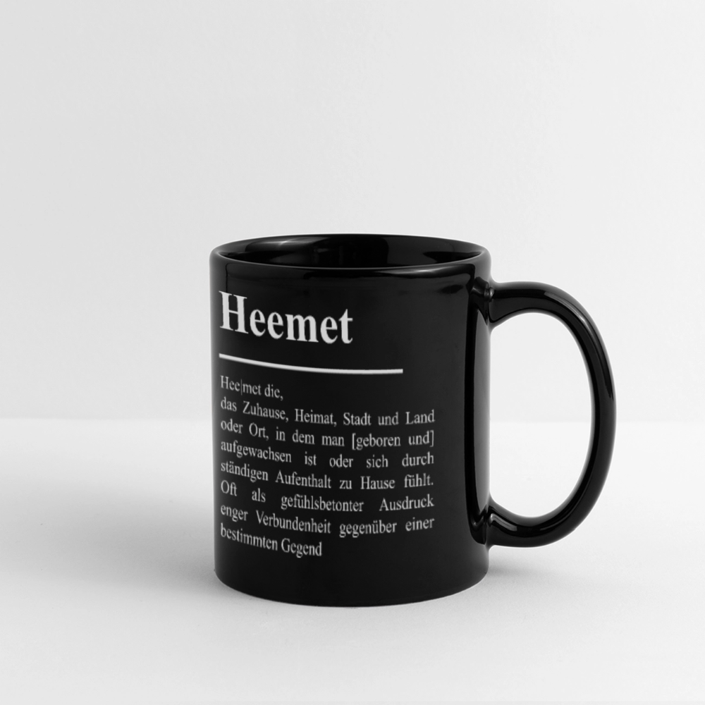 Tasse | Eischwiele Platt | Heemet - Schwarz