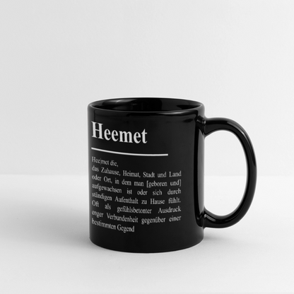 Tasse | Eischwiele Platt | Heemet - Schwarz