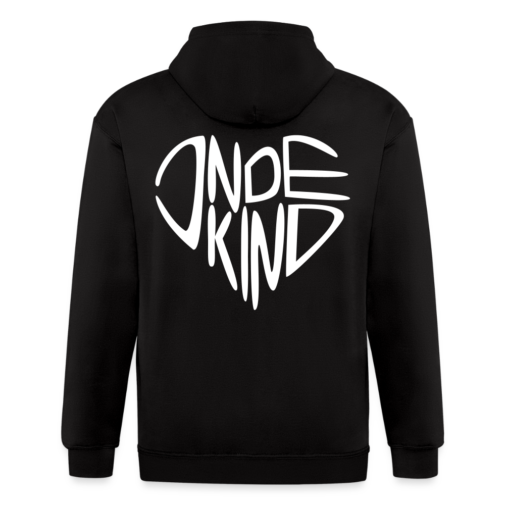 Zipper | Indekind Premium | Herz-Logo | Fü allemoole - Schwarz