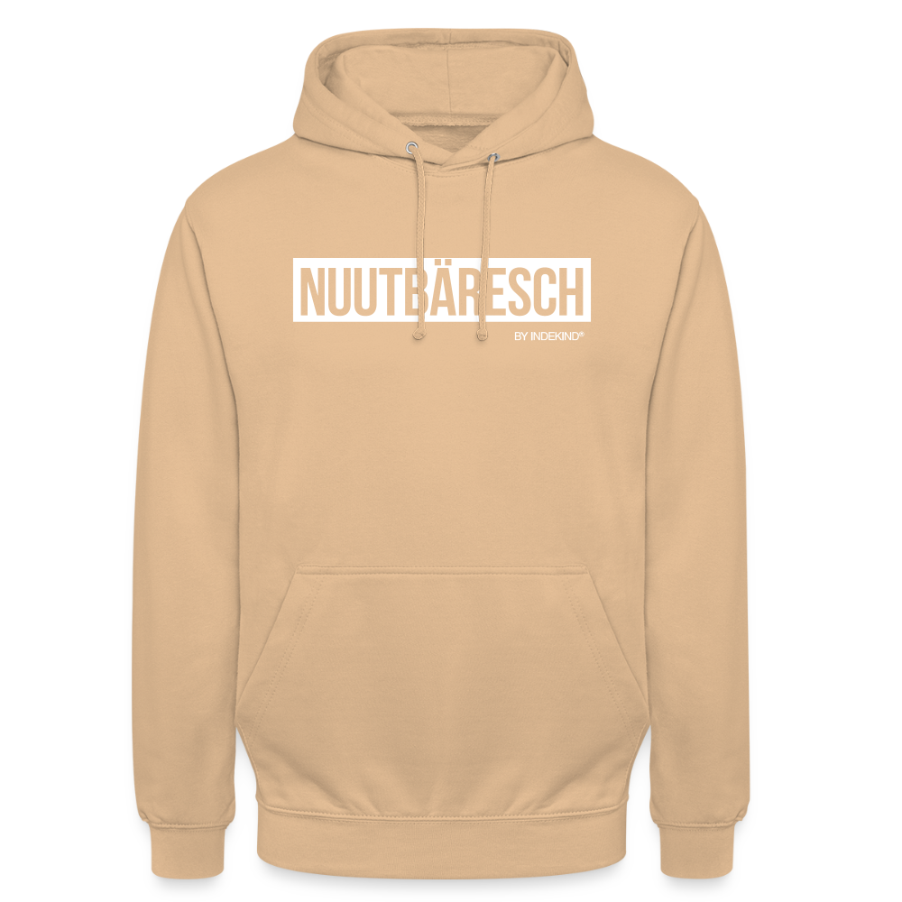 Hoodie | Nuutbäresch Klassik | Fü allemoole - Pfirsich