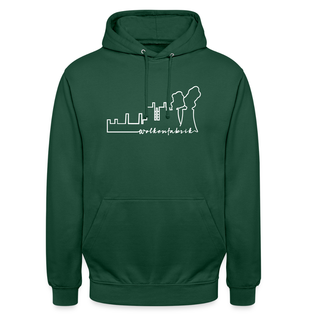 Hoodie I Wolkenfabrik I Fü allemoole - Flaschengrün