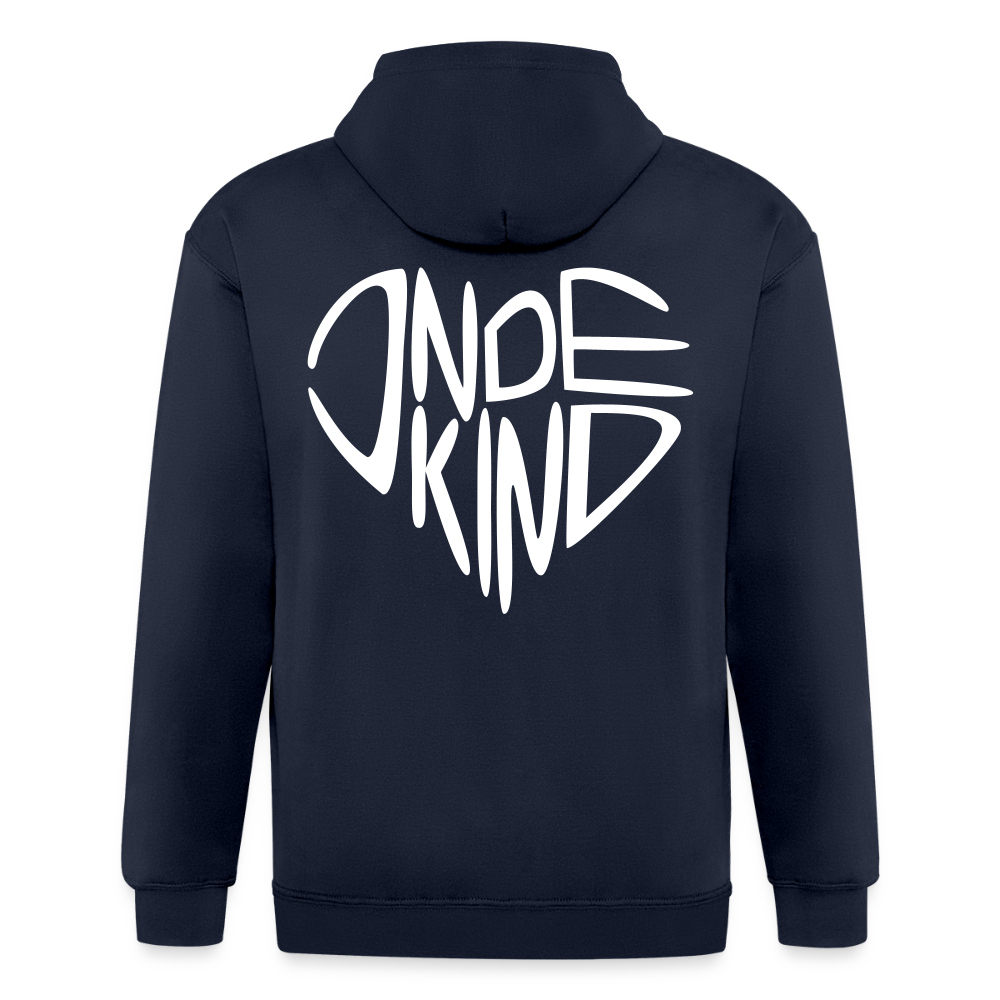 Zipper | Indekind Premium | Herz-Logo | Fü allemoole - Navy