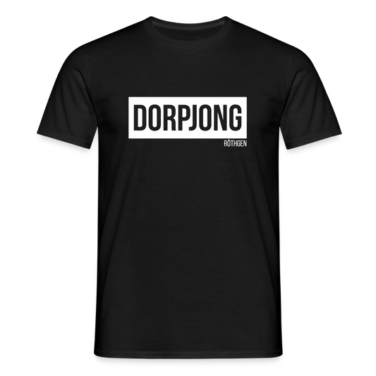 T-Shirt | Dorpjong Röthgen Klassik | Manns-Lüü - Schwarz
