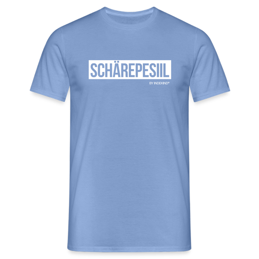 T-Shirt | Schärepesiil Klassik | Manns-Lüü - Carolina Blue