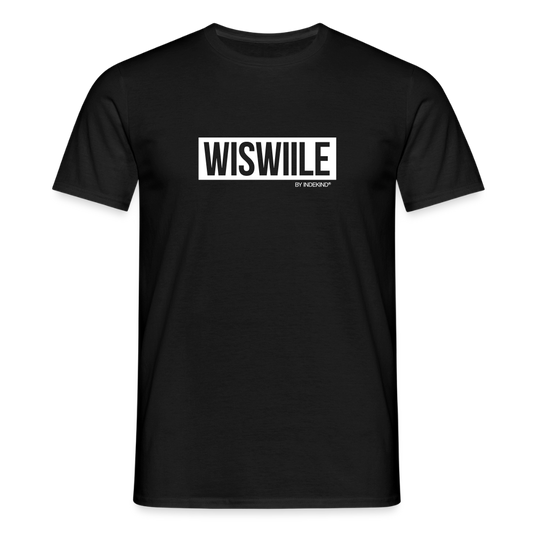 T-Shirt | Wiswiile Klassik | Manns-Lüü - Schwarz