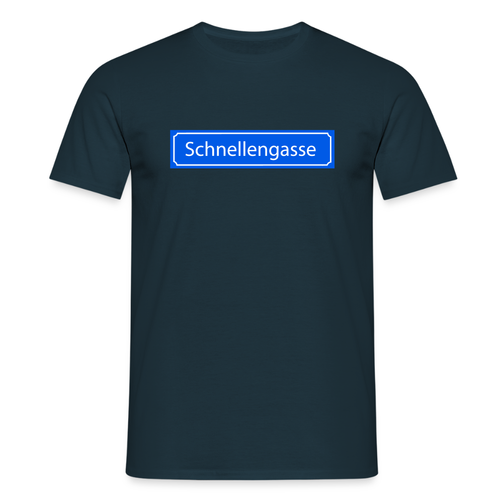 T-Shirt | Schnellengasse | Manns-Lüü - Navy