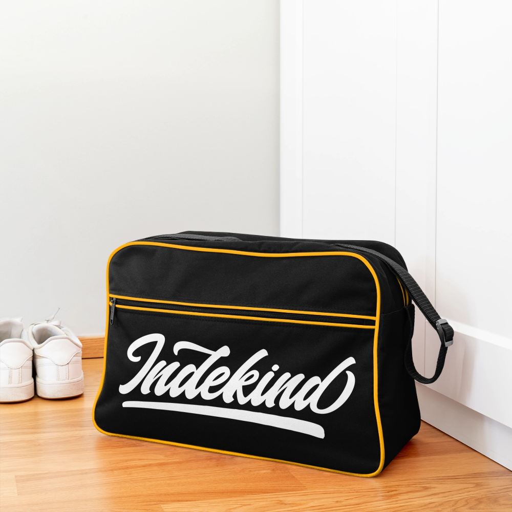 Retro Tasche | Indekind Klassik - Schwarz/Gold