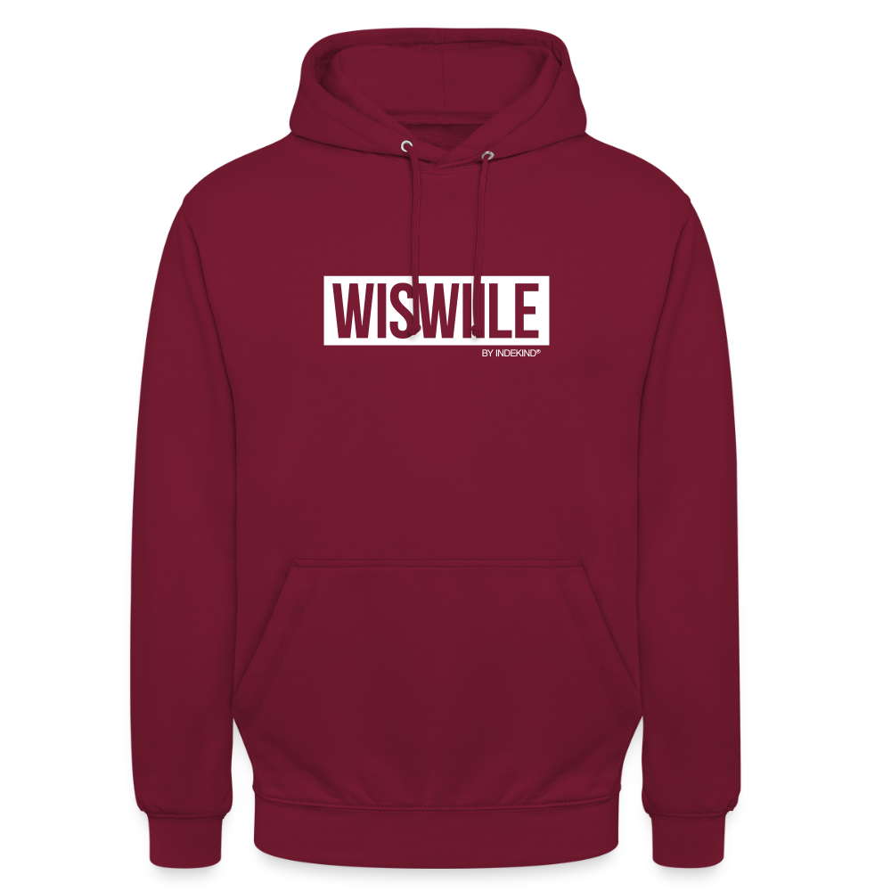 Hoodie | Wiswiile Klassik | Fü allemoole - Bordeaux