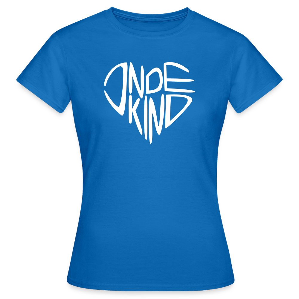 T-Shirt | Indekind Premium | Herz-Logo | Mädsche - Royalblau