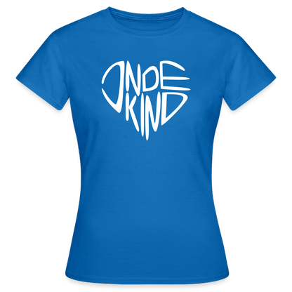 T-Shirt | Indekind Premium | Herz-Logo | Mädsche - Royalblau
