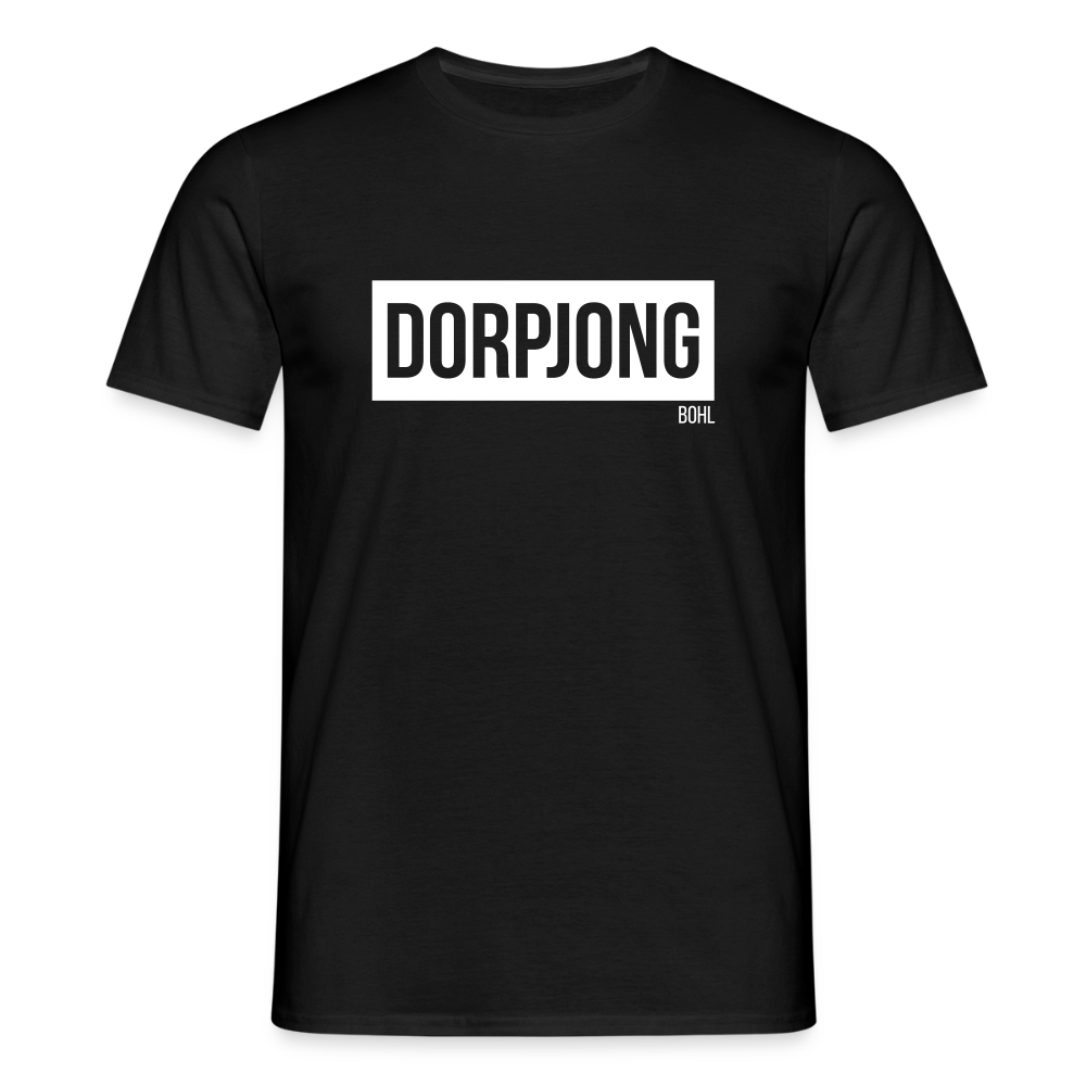 T-Shirt | Dorpjong Bohl Klassik | Manns-Lüü - Schwarz