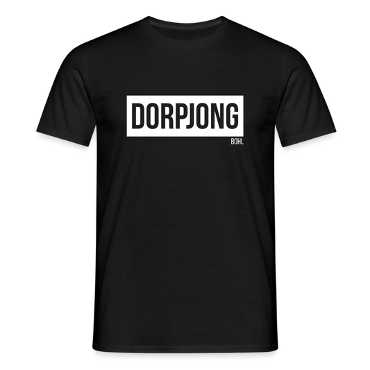 T-Shirt | Dorpjong Bohl Klassik | Manns-Lüü - Schwarz