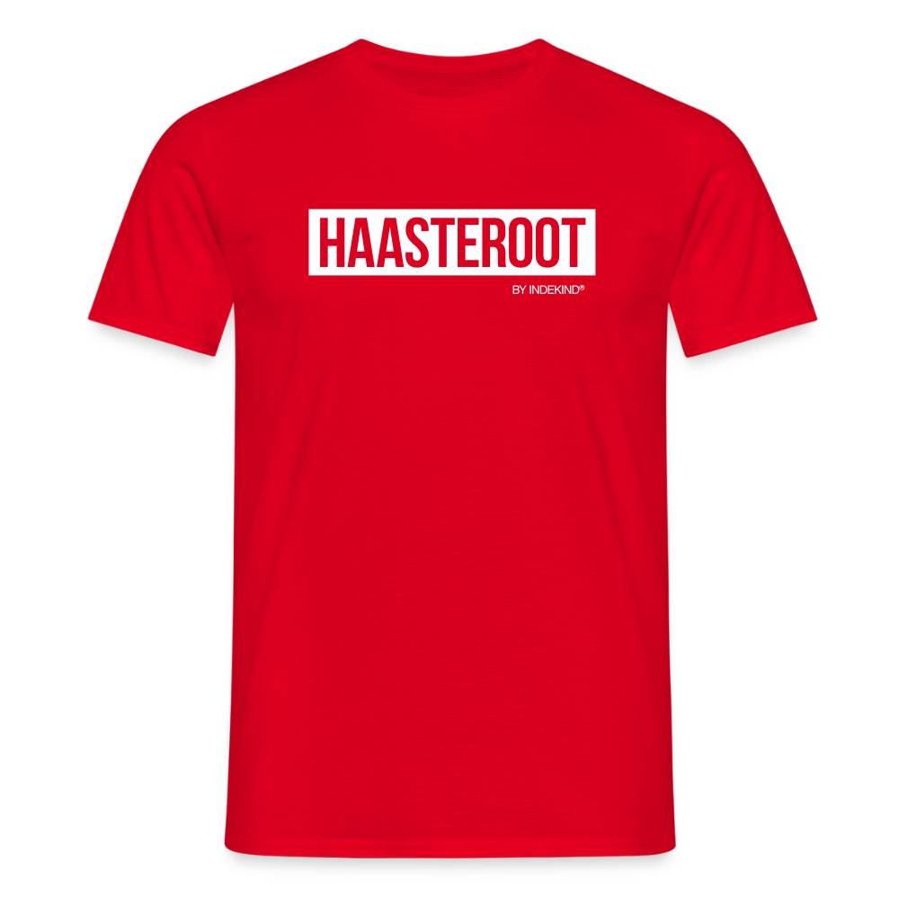 T-Shirt | Haasteroot Klassik | Manns-Lüü - Rot