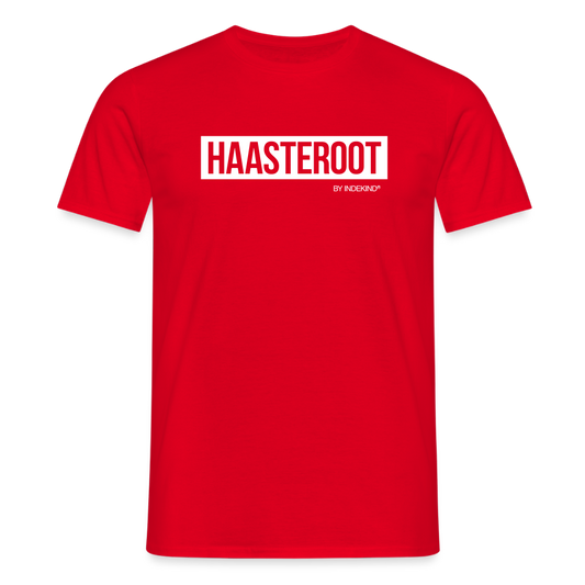 T-Shirt | Haasteroot Klassik | Manns-Lüü - Rot